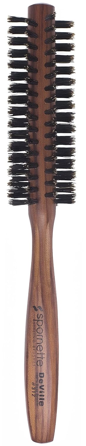 Spornette Deville Cushion Oval Boar Brush Bundle with Deville 1.5 Inch Round Boar Bristle