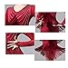 Yhhsgscr A,XXL, Women's Latin Dance Dresses Long Sleeve Cha Cha Performance Clothing Solid Color Ballroom Competition Costumes, XX-Large