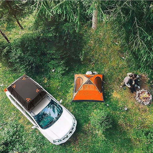 Car Roof Luggage Bag, Car Roof Box,Rooftop Cargo Carrier,425L 420D Oxford Fabric Waterproof Durable Universal Car Roof Luggage Storage Bag with 8 wide straps and buckles for Outdoor Camping Travel - Image 8
