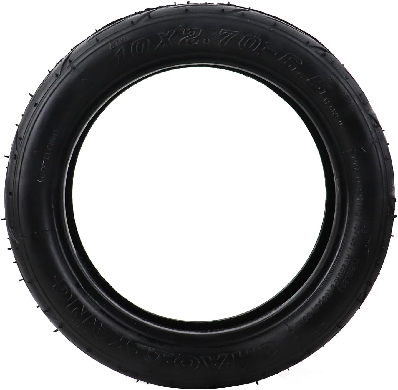 10x2.70-6.5 Tubeless Tire，70/65-6.5 Electric Scooter Tires Wear-Resistant Thickened Balance Scooter Wheels for 10 Inch Electric Scooter Gotway Mten3 Hitway H5 balance Scooter