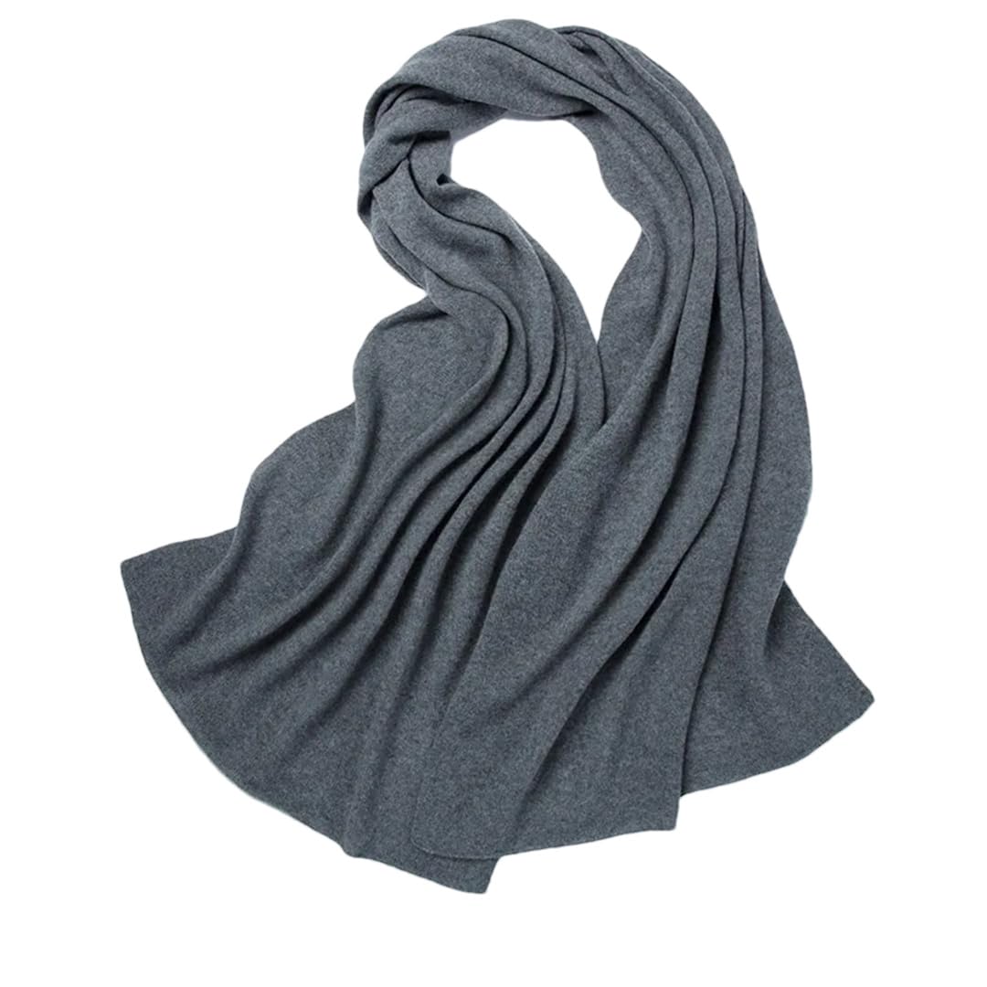 Szalik kaszmirowy damski jesień zima szale unisex szal damski dzianinowy (średni Grijs9 190)