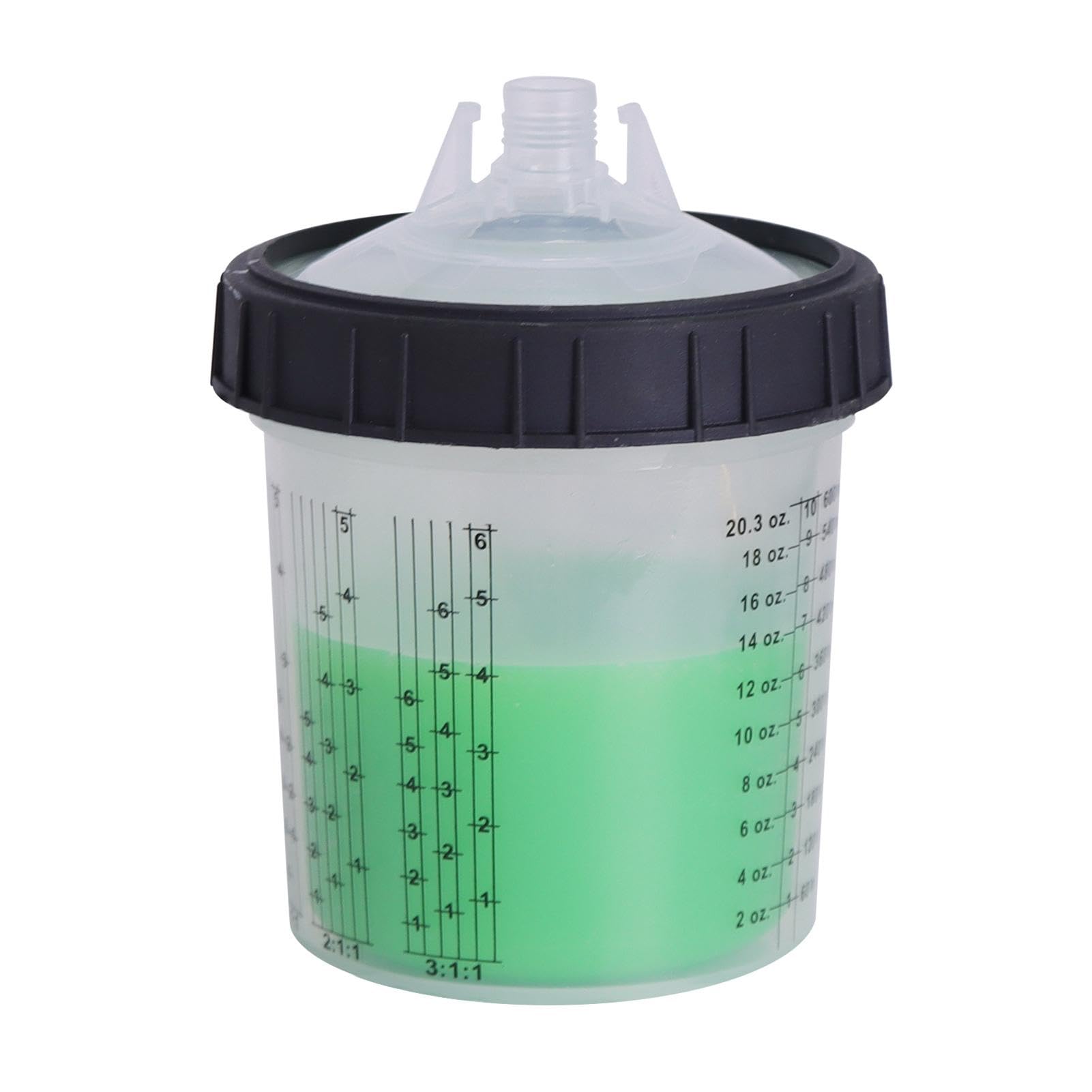 Vasos Mezclar Pintura - Vasos Para Mezclar Pintura Con - Kit De Taza | Pulverizadora De Pintura Portátil De 50 Piezas | Revestimientos Simples Para Vasos De Pulverizador De Pintura Con Tapones,