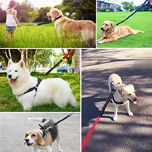 Bungee Dog Leash Extension Attachment, 18” Shock Absorbing Lead Extension Absorber, Prevent Injury On Arm And Shoulder & Save Dogs From Getting Hurt, Great For Bicycle, Running, Walking #TOP1