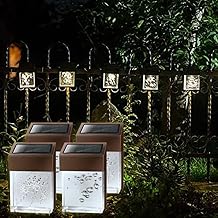 Solar Wall Light Outdoor LED Door Light Acrylic Villa Light Control Garden Wall Decoration Lamp Warm Light 4pcs