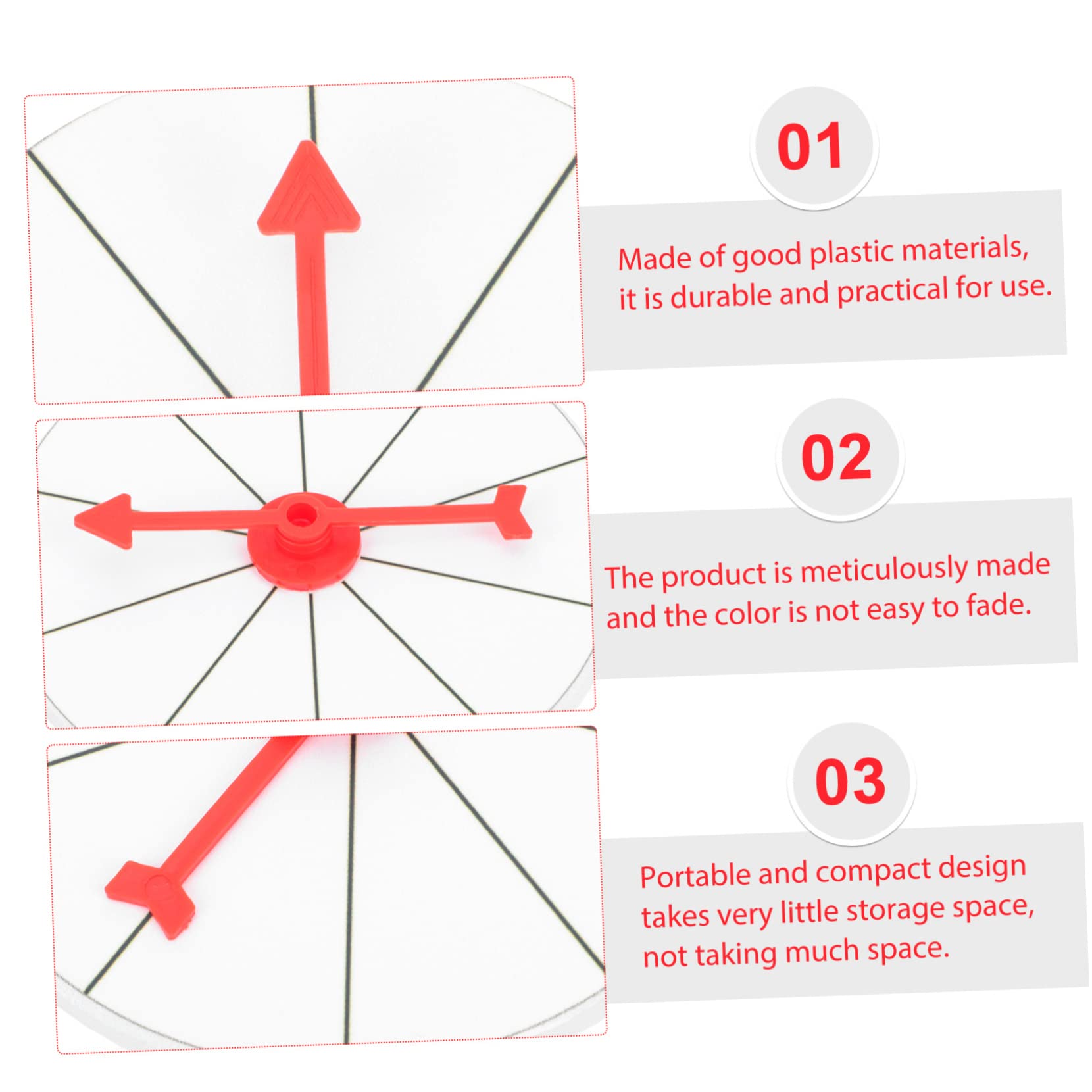 Roue De Tirage Portable MOLUCKFU – Accessoire De Jeu éducatif Pour Activités De Fête Et Animations, Taille 10x10 Cm