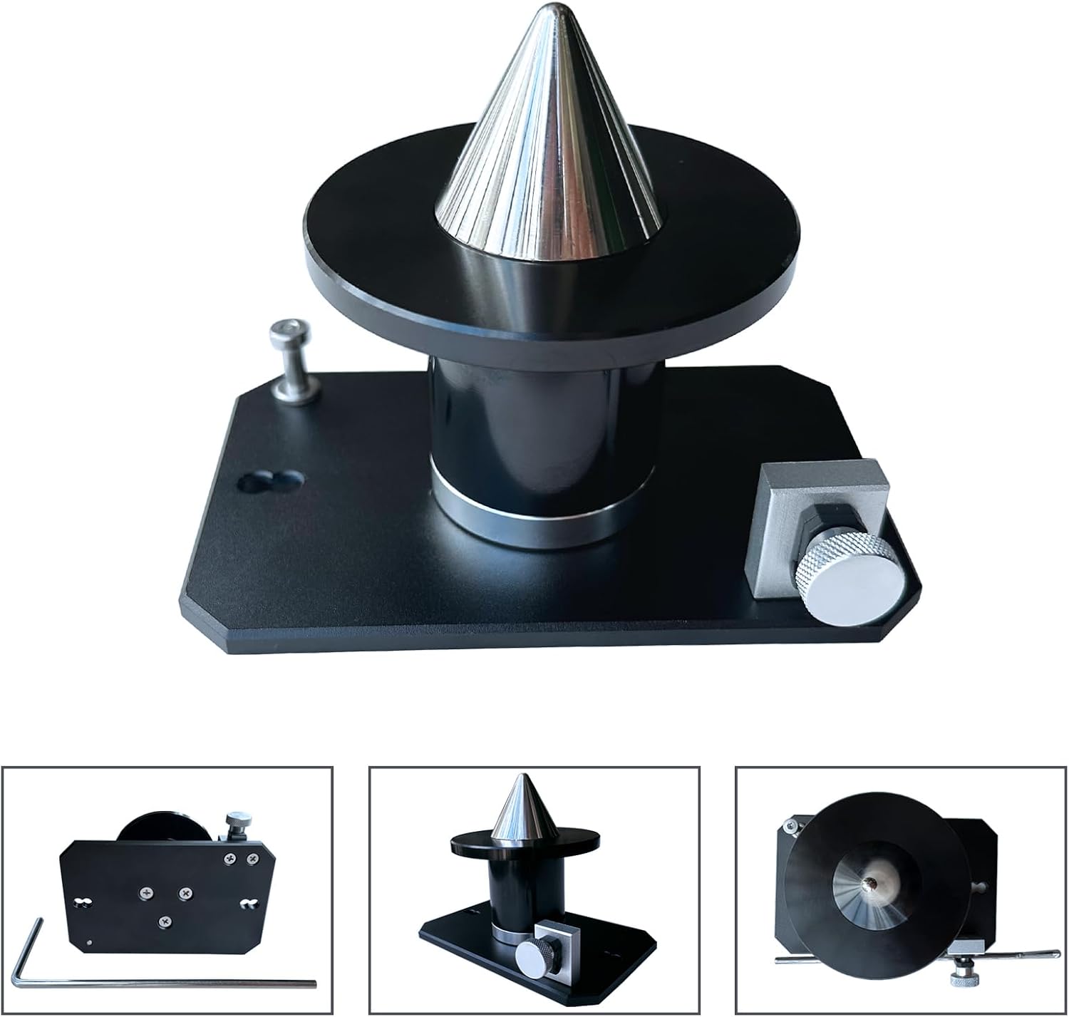 Upgraded Lawn Mower Blade Balancer – Professional Magnetic Wall-Mounted Blade Balancer, Compatible with 42-047, 339075B, for Balancing Blades After Sharpening, Fits Most Blades, Black