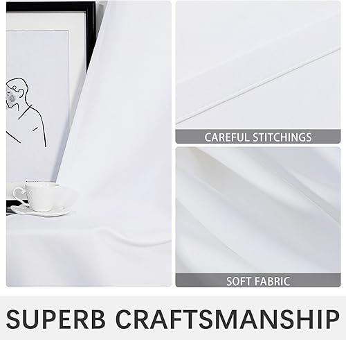 Miniatura 6 de MYSKY HOME - Cortinas opacas para dormitorio, de oscurecimiento, con increíble tejido triple, aislamiento térmico y ojales, 1 panel de cortina, 132