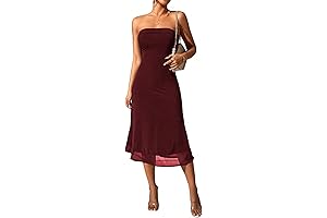 Women's Basic Formal Strapless Party Dress