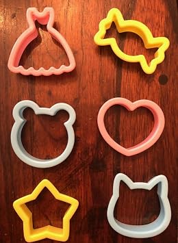 CAT BEAR HEART STAR CANDY SHAPES GIRLS DRESS COOKIE CUTTER SET