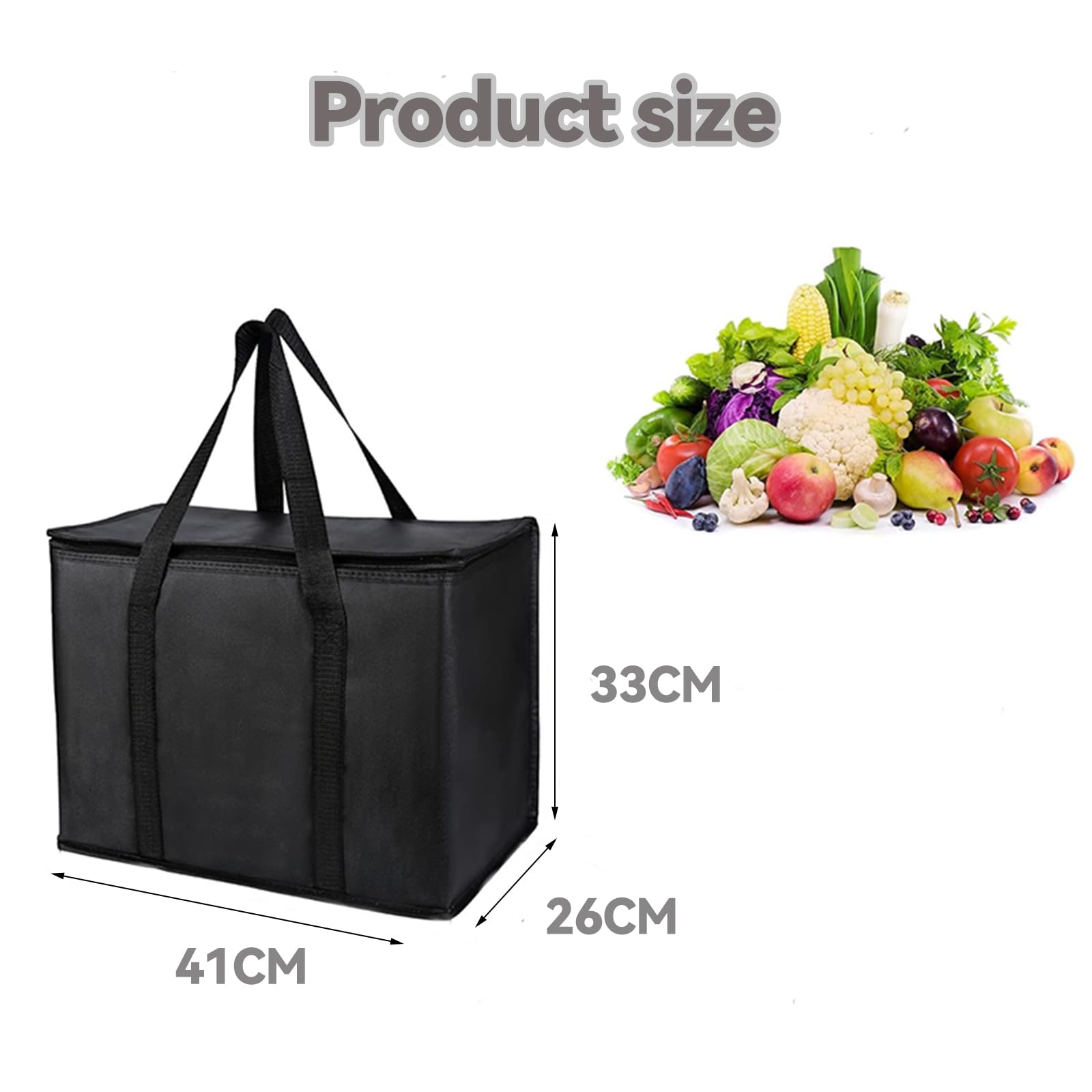 Zephyra Borsa Termica 35L Pieghevole, Grande Borsa Frigo Isotermica Impermeabile per Picnic, Campeggio, Viaggi, Spiaggia, Auto, BBQ