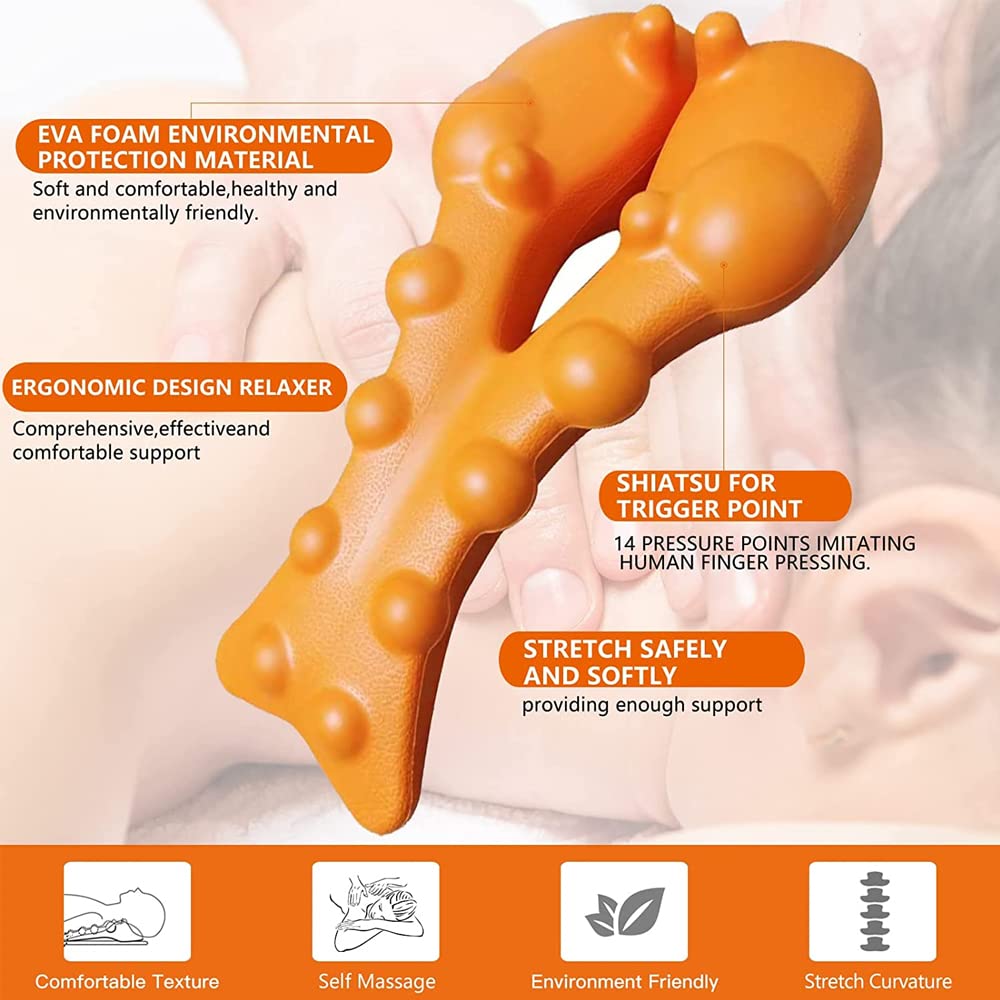 Nacken Schulter Rücken Massage Stretch Kissen Rücken Trigger Point Massager Zervikale Chiropraktik Lindert Müdigkeit Körper Schmerzlinderung