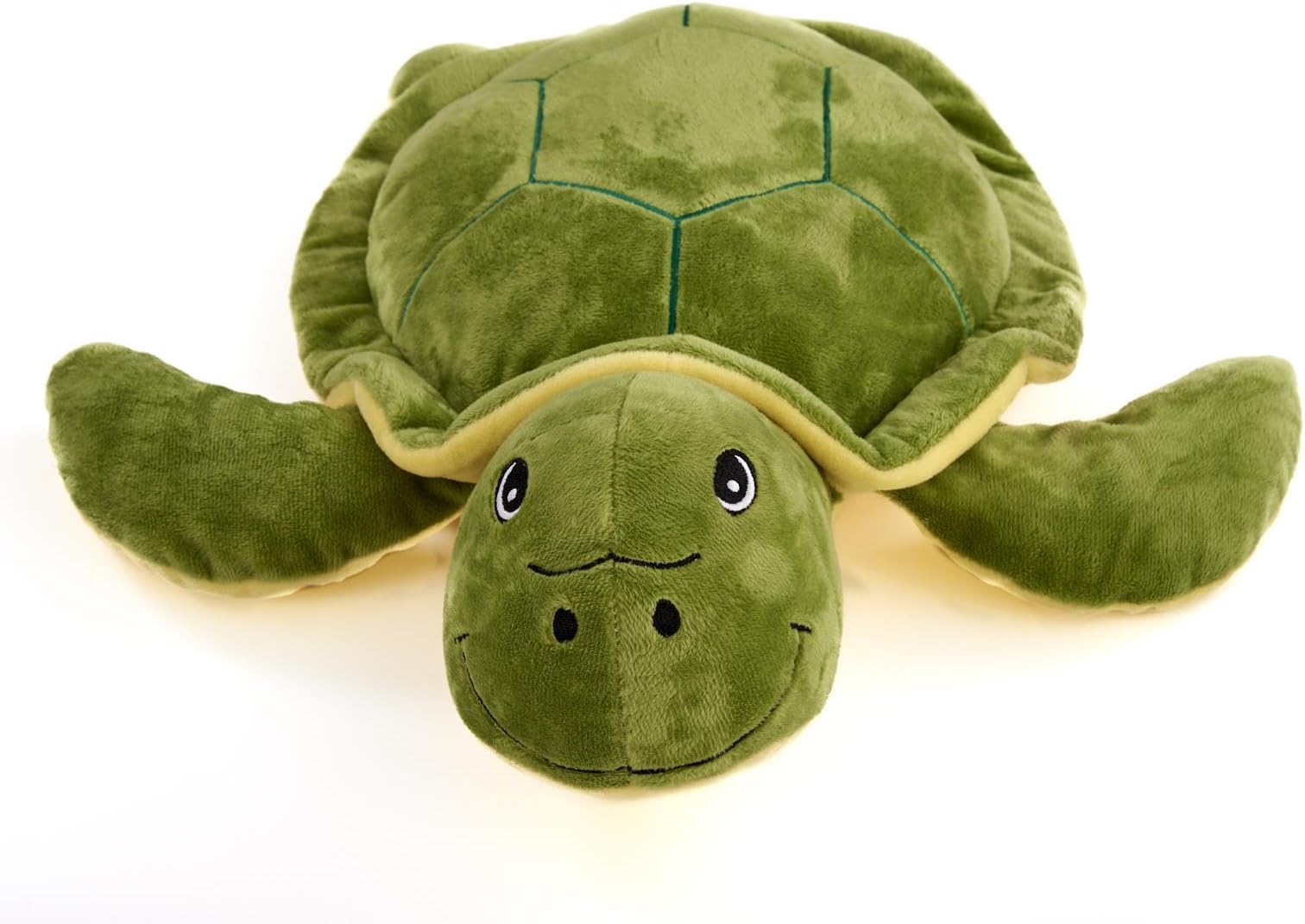 3D Novelty Round Hot Water Bottle with Removable Cover - Turtle Design - Soft Plush Cover - Premium Natural Rubber