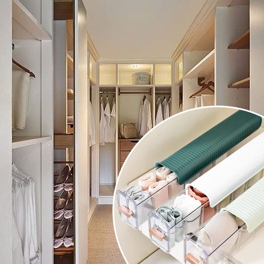 Dratal Socks Underwear Wall Mount Drawer Organizer, Switchable 6 Cell