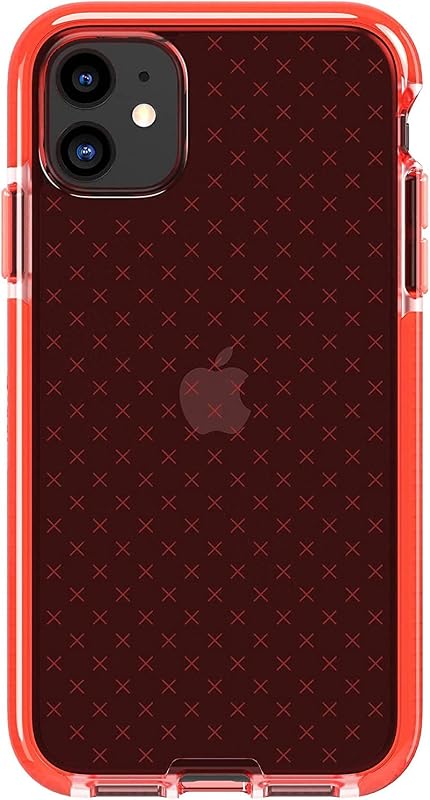 funda de teléfono tech21 Evo Check para iPhone 11 de Apple con 12 pies de coral con protección contra caídas