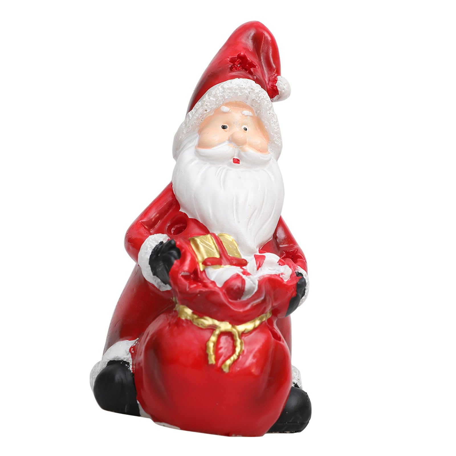 Tsophreniq Santa/Snowman Shaped Figurine Christmas Decoration Holiday Season Ornament for Tabletop Resin Sculpture Party Supplies Standing Santa Figure