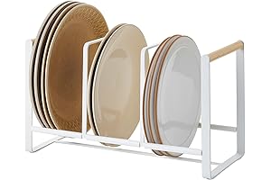 YAMAZAKI Plate Home Accented Storage Rack-Kitchen Holder Stand