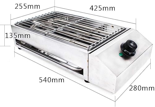 Miniatura 2 de Planchas eléctricas, parrilla de acero inoxidable, sin humo, sartén para horno sin humo, multifuncional, calefacción de mesa para fiestas, hogar,