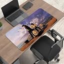 Gifting Domus AOT Desk Mat | Eren Yeager Evolution Design | 11x23 Inch Anime Mouse Pad for Gaming & Study | Smooth Surface, Heat & Water Resistant gallery image