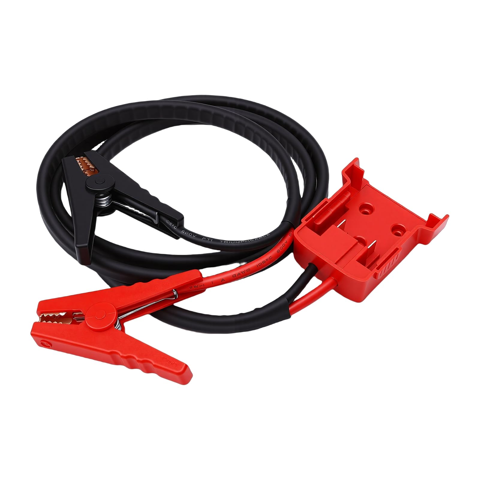 Dilwe Cable de Arranque de Puente para Baterías M18 de 18 V, Cable de Arranque de Batería de 8 AWG, Abrazaderas Resistentes Al Calor de 392 °F, Inicio Rápido para Automóviles de Tamaño Mediano, SUV,