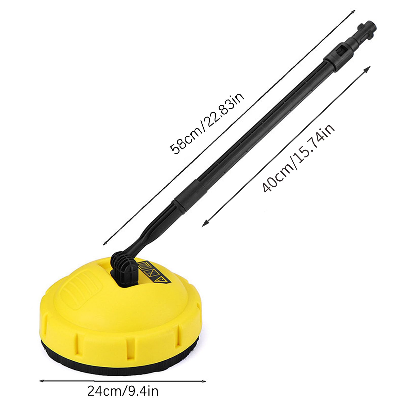 Lavadora de Presión Limpiadora de Patio para K Serie K2 K3 K4, Accesorio de Limpiador de Patio Alegada de Alta Presión Surfro de Superficie Giratoria Piso para la Cubierta