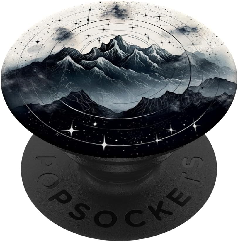 Nature Mountain Stars VIntage PopSockets PopWallet for MagSafe
