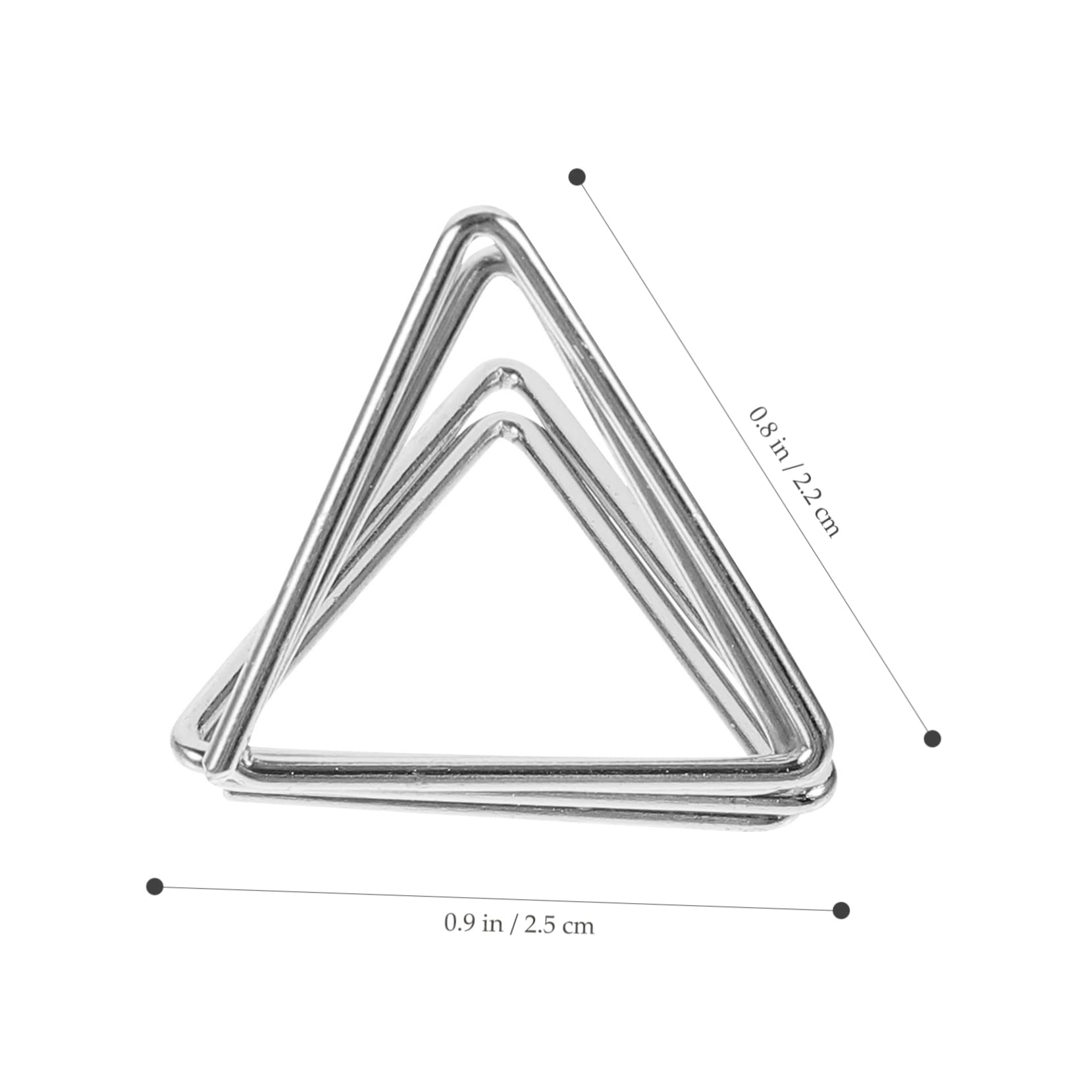 Lot De 60 Porte-cartes De Table En Métal Argenté - Support Triangulaire Pour Numéros, Photos, Notes (24x23x25 Mm) - 5