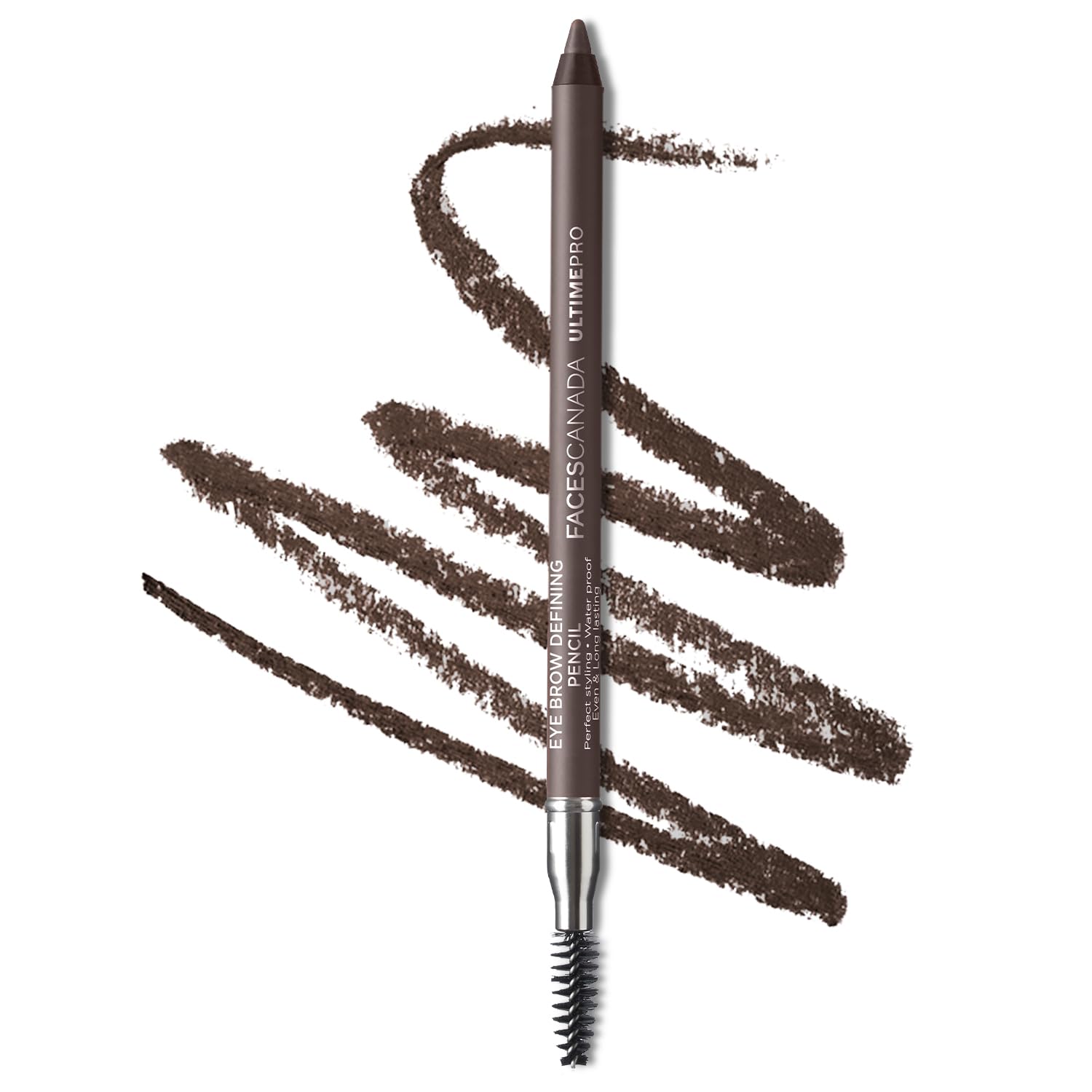 Facescanada Eyebrow Defining Pencil with Spoolie | Smudge Proof, Waterproof Brow Pencil for Natural Full Brows | Easy Glide, Long Lasting & Travel Friendly | 0.04 Oz (1.20g)