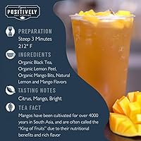 Vista 4 de Organic Positively Tea Company, Muestra de té negro con sabor, hojas sueltas, 4 onzas, paquete de 3