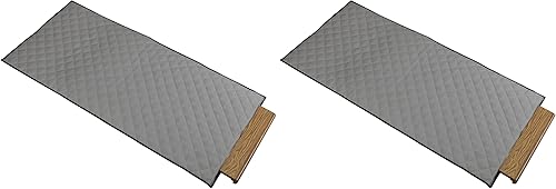 Miniatura 8 de Household Essentials Bolsa de almacenamiento de hojas de mesa acolchada gris, grande