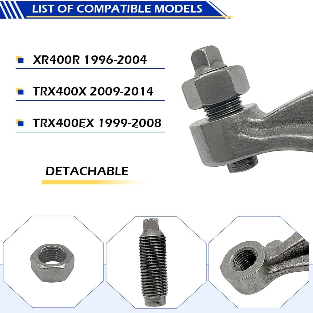 8PCS 400EX Rocker Arm Compatible with Honda Sportrax 400 TRX400EX TRX400X 1999-2014 XR400R 1996-2004 OEM# 14431-KCY-670 14421-KCY-671 14411-KCY-670