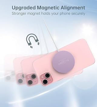 Magnetic Wireless Charger Stand + Charging Pad for iPhone Duo/18-12 Series