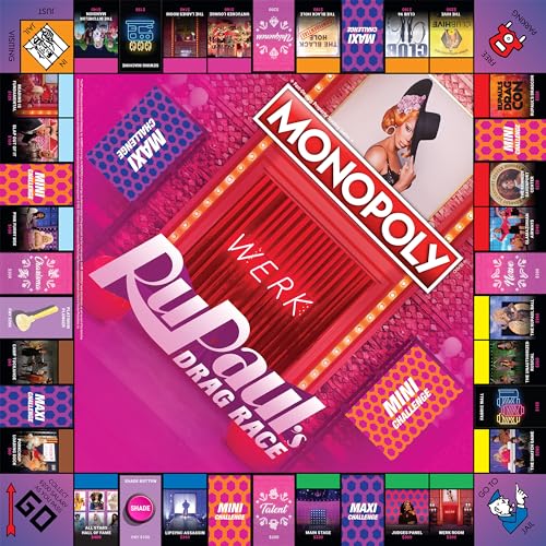 Monopoly RuPaul’s Drag Race juego de mesa oficial miniatura 4