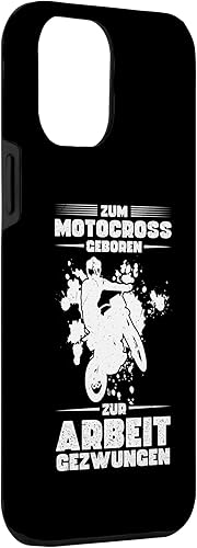 Vista 24 de iPhone 12 mini zum Motocross geboren zur Arbeit gezwungen biker Case