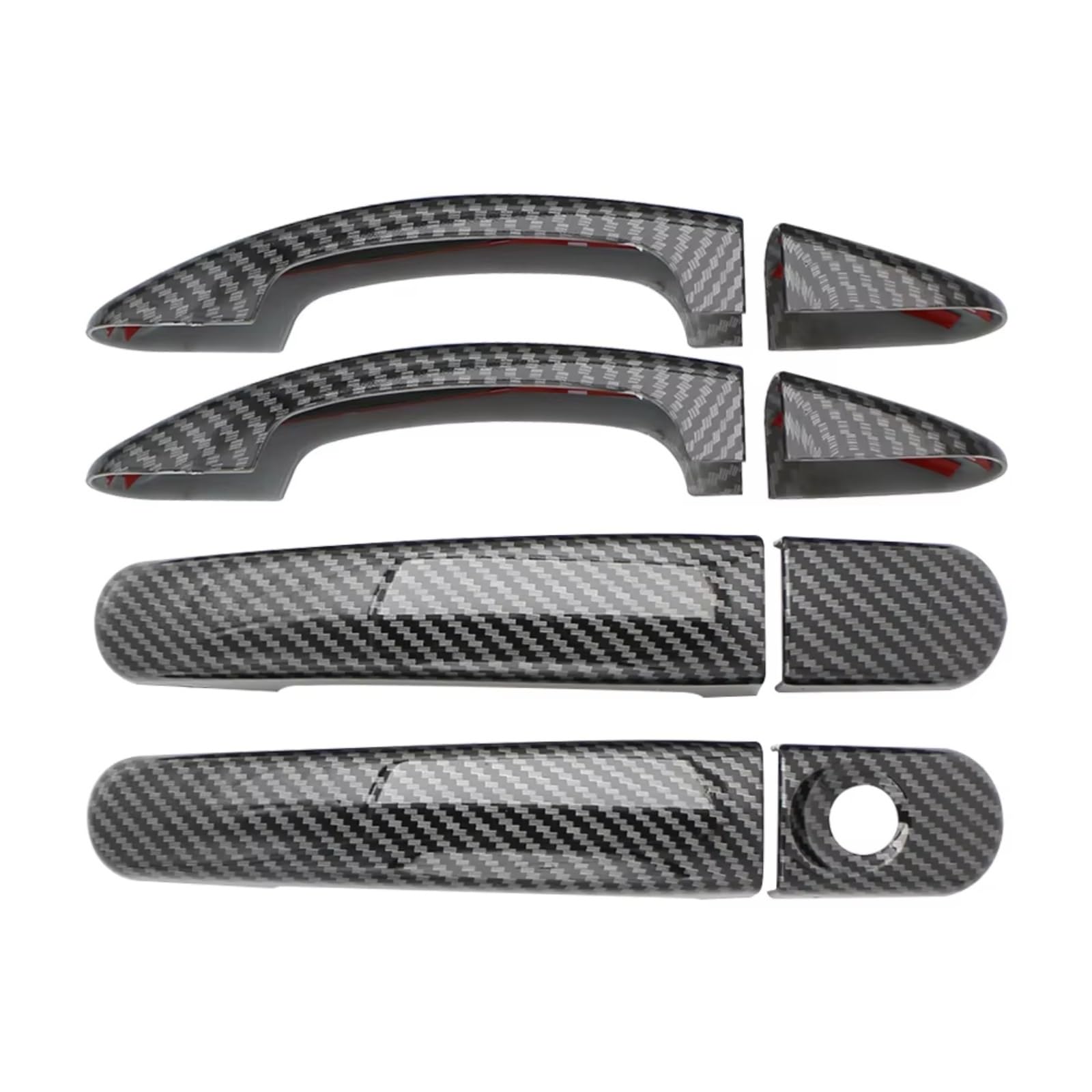 IUYHGTR Car Exterior Door Handle Compatible with for Focus 2 MK2 2005-2011 for 3 MK3 2012-2018 Car Door Handle Cover Decoration Exterior Accessories Sticker