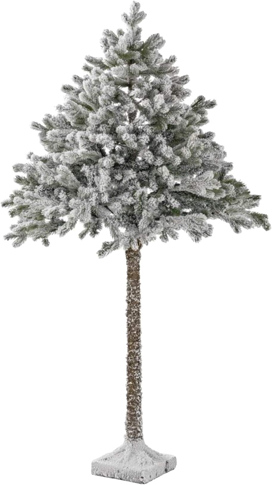 6ft Snowy Half Christmas Tree - Green