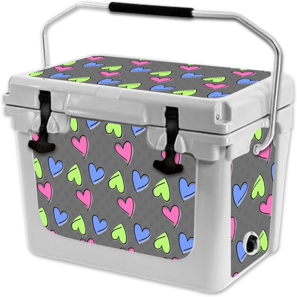 MightySkins (Cooler Not Included) Skin Compatible with RTIC 20 Cooler (2017 Model) - Girly | Protective, Durable, and Unique Vinyl Decal wrap Cover | Easy to Apply | Made in The USA