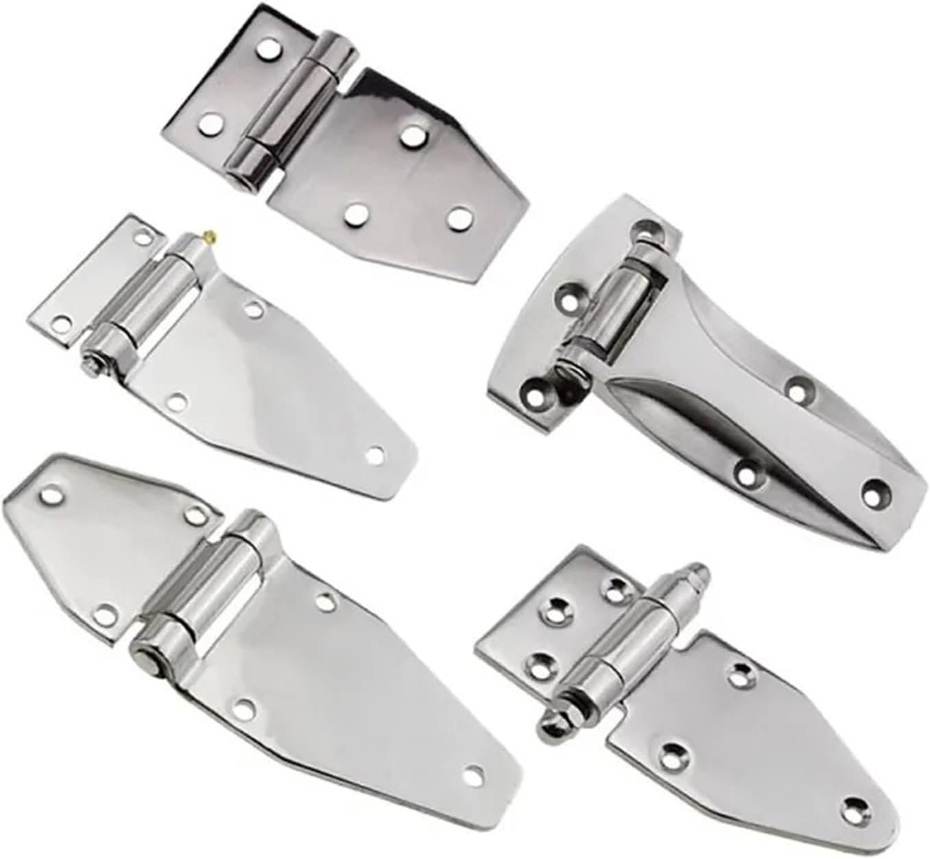 304 Stainless Steel Heavy Duty Door Hinges with Bearings Industrial Electric Cabinet 1Pcs(150x65x4mm)