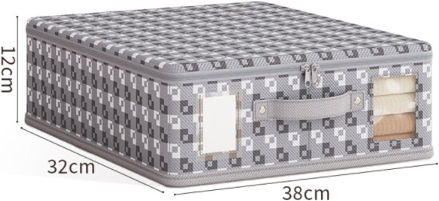 Storage Bag for Clothes Bedding Foldable Storage Bag with Transparent Window Suitable for Storing Clothes Blankets Storage Container(G)