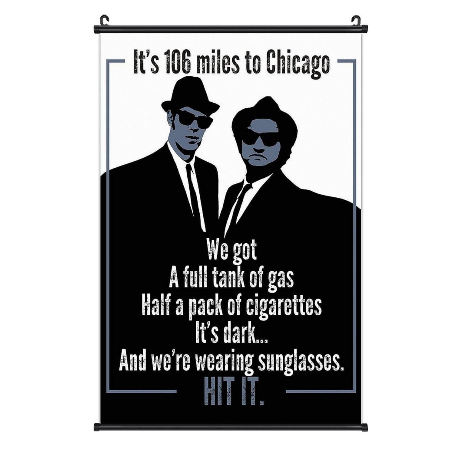 Póster O Impresión En Lona De The Blues Brothers - Reproducción De Película, Estilo Pop Art, Para Decorar Cualquier Habitación