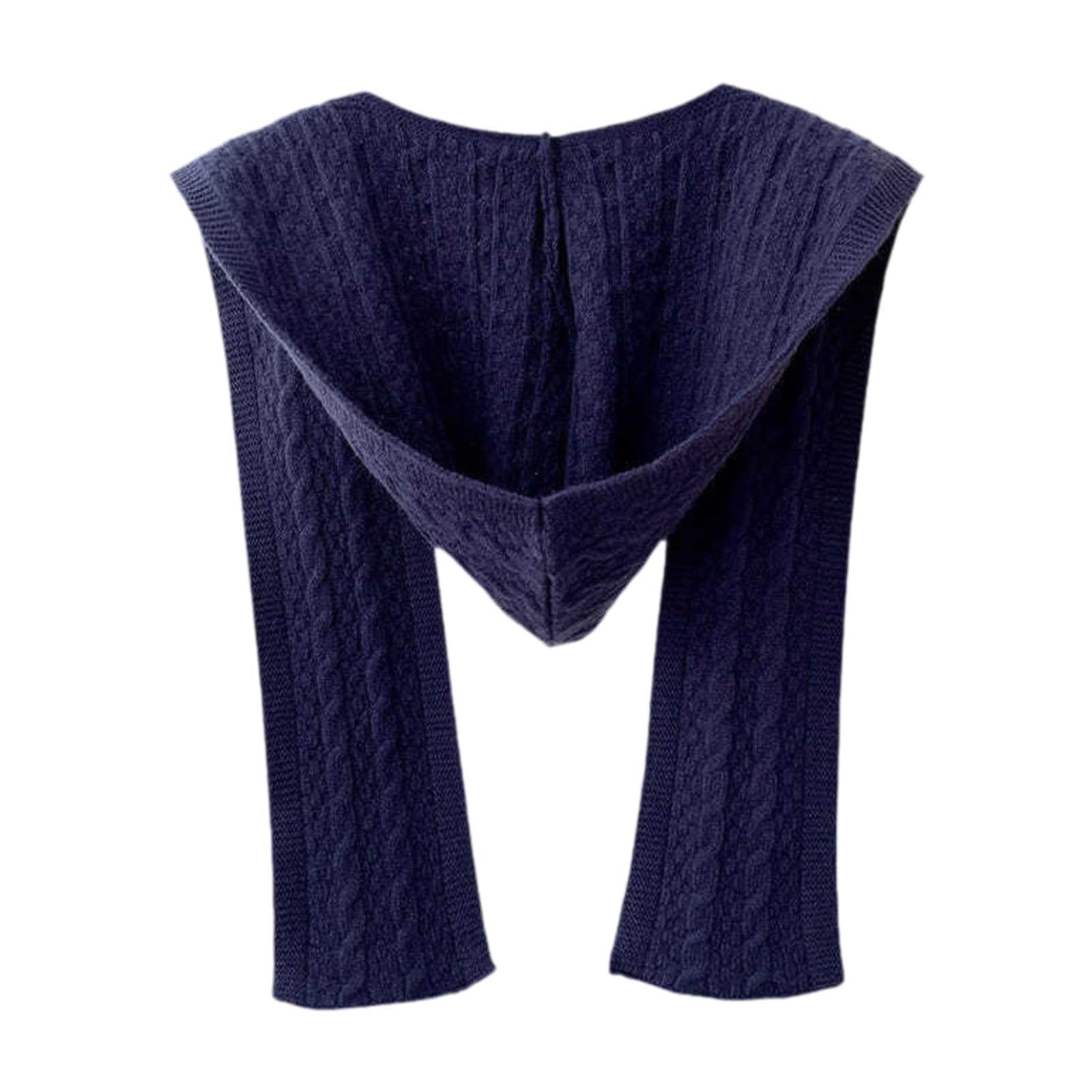 Bufanda con capucha térmica y bufanda suave de invierno unisex 8