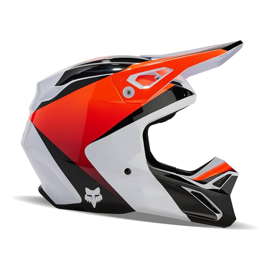 Amazon.com: Fox Racing V1 Motocross Helmet, Streak White, X