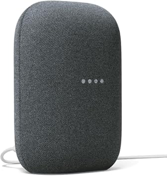 Google Audio Bluetooth Speaker - Wireless Music Streaming, Powerful Sound, Assistant Built-in, Wi-Fi and Bluetooth Connectivity, Smart Home Control, Stereo Pairing Charcoal
