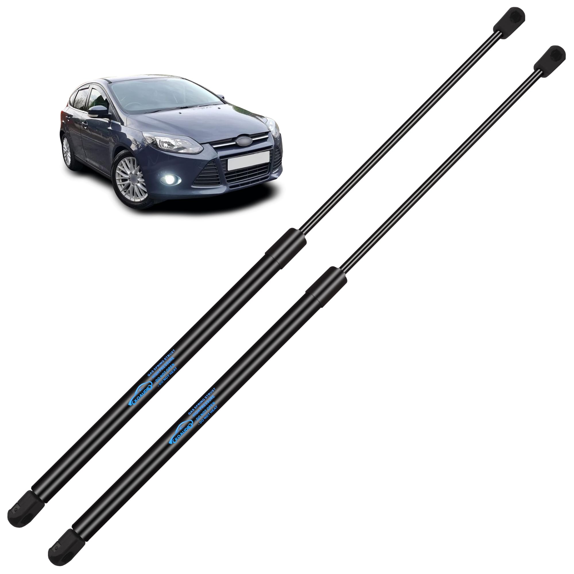 2x Molle a Gas Ammortizzatori Posteriori per Ford Focus MK3 2010-2018 Nero Pistoni Portellone Posteriore 385N 600MM Pistoni per Portellone Posteriore Sostituire #BM51A406A10AE