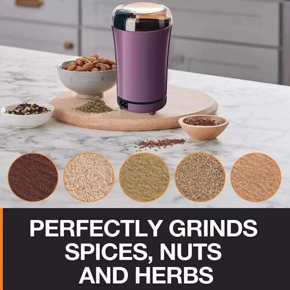 Electric Coffee Blade Grinders Portable Coffee Bean/Spice and Nut Grinder for Herb Grain Seed Espresso