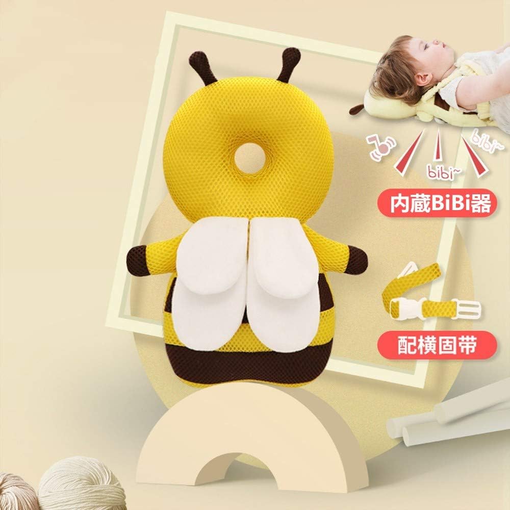 Amazon Threes Leaves 内蔵bibi器 2021新モデル 赤ちゃん 頭 ガード 赤ちゃん 転倒防止 クッション 赤ちゃん リュック 転倒 赤ちゃん あたま ガード ベビーヘッドガード 出産祝いプレゼント ６ ２４ヶ月対応 固定式の補助ベルト付き クリスマスプレゼント