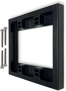 iMBAPrice IMBA-BES2 2-Gang Black Non-Metallic Shallow Surface Box Extender, Electrical Box Extension for Retrofit or New Construction, 1-Pack