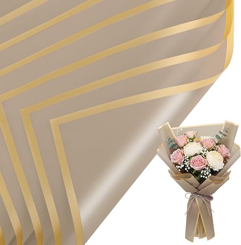 woric 25 Sheets Flower Bouquet Wrapping Paper, Waterproof