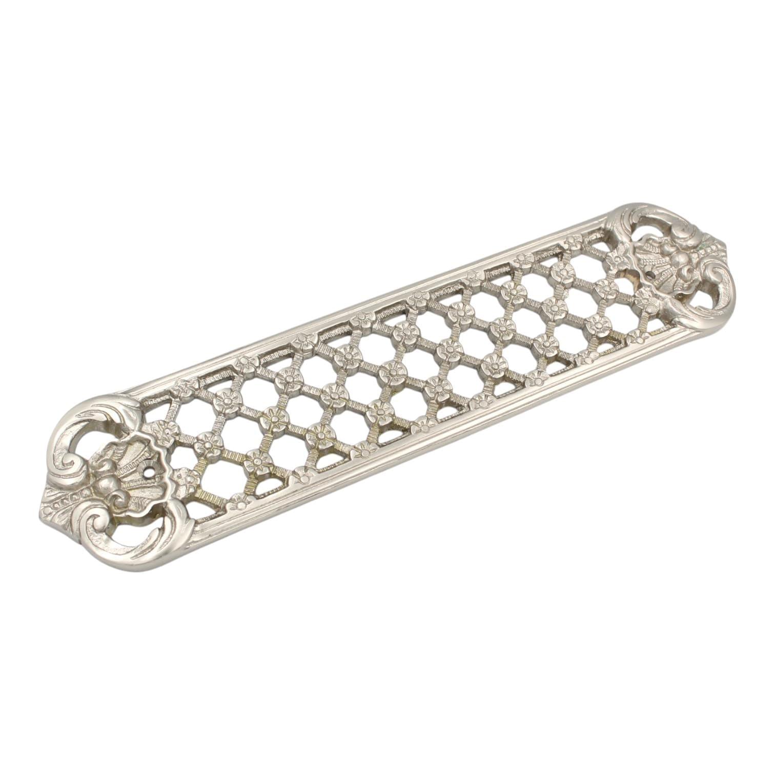 Euroart Brass Art Style/Various Designed Fingerplate, Push Plate in (Marmara/Louis XV – 300x65mm, Satin Nickel) Ideal for Both Classic and Contemporary interiors,