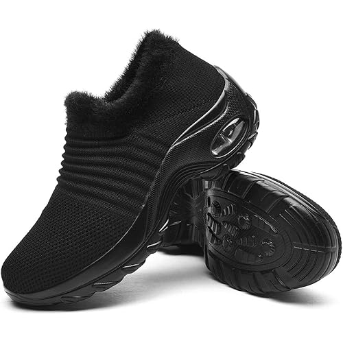 Women's Walking Shoes Sock Sneakers - Mesh Slip On Air Cushion Lady Girls Modern Jazz Dance Easy Shoes Platform Loafers