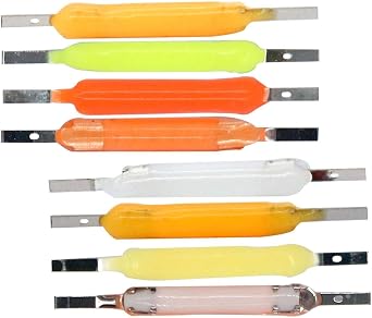 10pcs LED Ceramic Filament DC 3V 50mA - Multi-Size 18.5-68mm DIY Lighting, 9 Colors DC3V-26mm Green